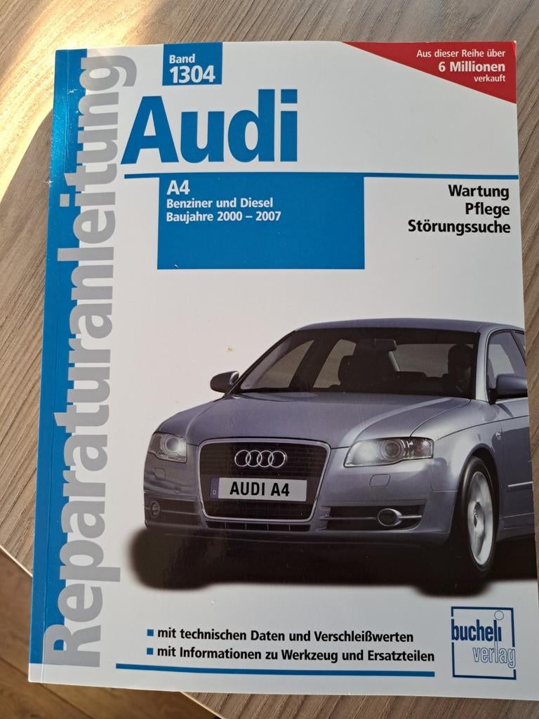 Audi A4 Reparatiehandleiding (2000-2007) Benzine/Diesel, Boeken, Auto's | Boeken, Ophalen of Verzenden, Gelezen, Audi, Bucheli Verlag