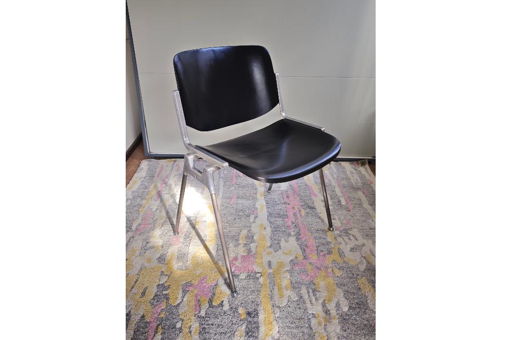 Piretty/ castelli design stoel midcentury modern industrieel, Huis en Inrichting, Stoelen, Ophalen, Zwart, Eén, Hout