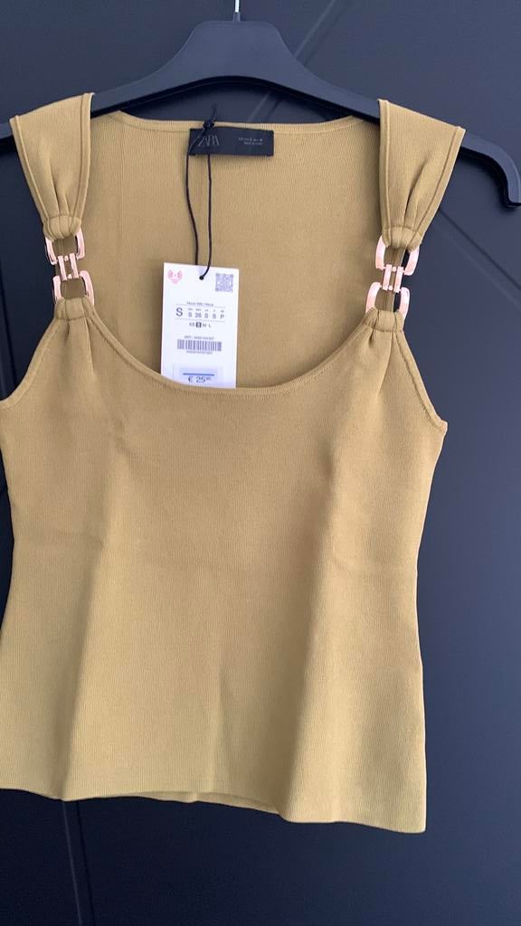 Groene nieuwe top net goud bij bandje maat S, Kleding | Dames, Tops, Ophalen of Verzenden, Zo goed als nieuw, Groen, Maat 36 (S)