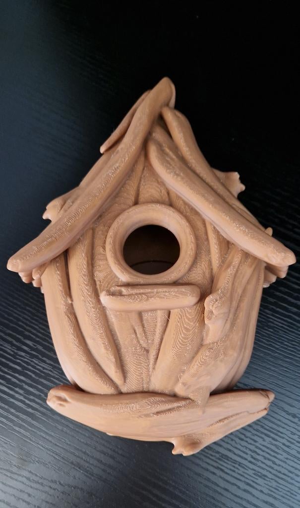 Drijfhout vogelhuisje 3d geprint ., Verzenden, Nieuw