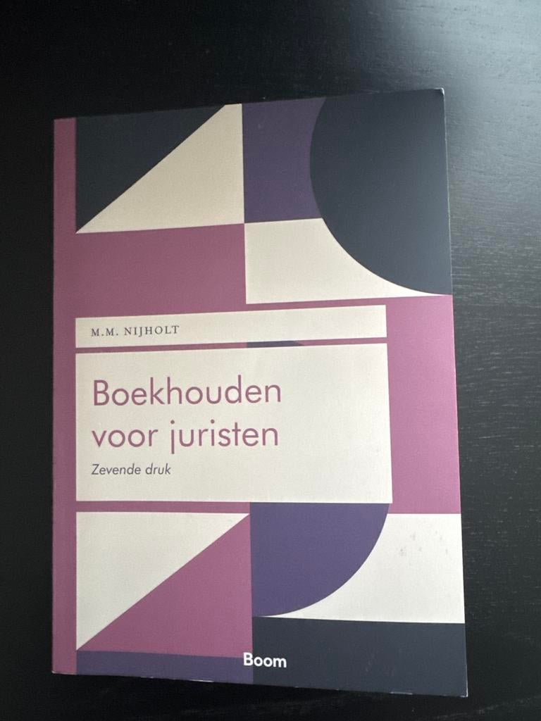 Boekhouden voor juristen, zevende druk, Ophalen of Verzenden, Gamma, Zo goed als nieuw, WO