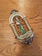 Antiek wijwaterbakje met Maria en kindje Jezus, Ophalen of Verzenden