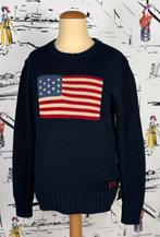 Ralph Lauren navy trui met vlag maat 10-12 (195 euro), Verzenden, Trui of Vest, Zo goed als nieuw, Ralph Lauren