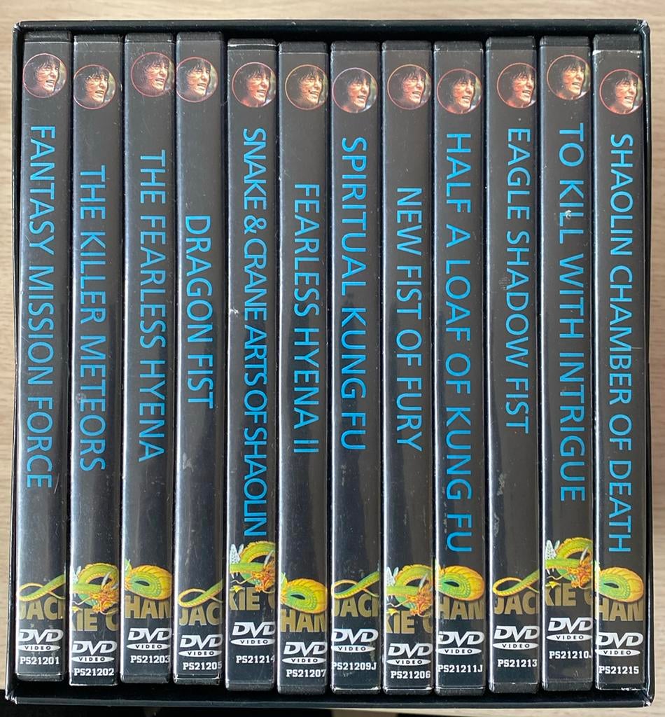 Jackie chan dvd box compleet, Vanaf 16 jaar, Ophalen of Verzenden, Zo goed als nieuw