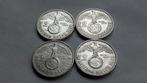 WO2 4x 2 Reichsmark zilver nazi duitsland., Ophalen of Verzenden, Duitsland, Setje, Zilver