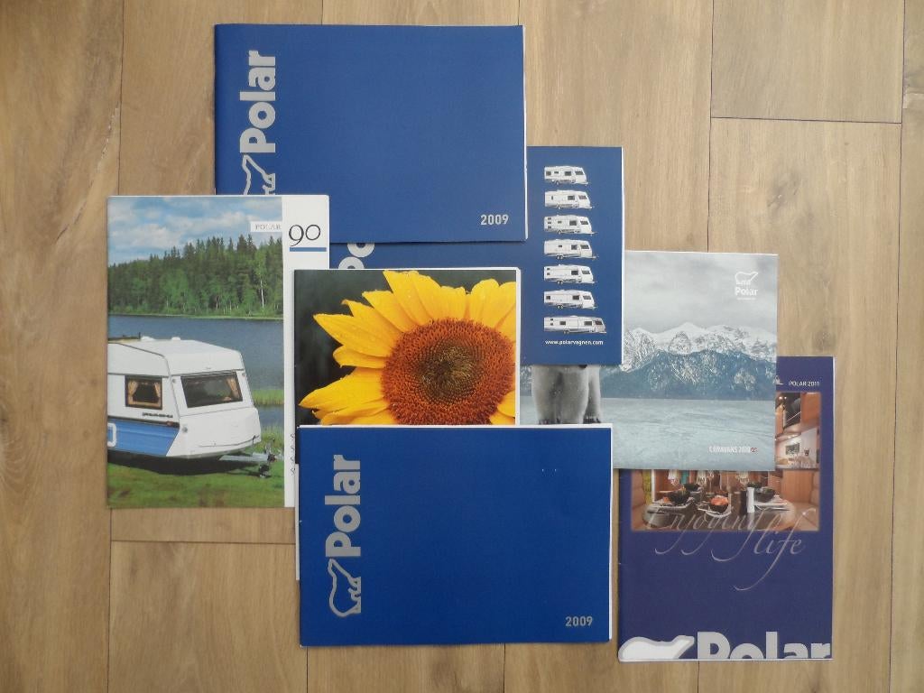 Folder Polar en Sävsjö caravan 1990 t/m 2019, Ophalen of Verzenden