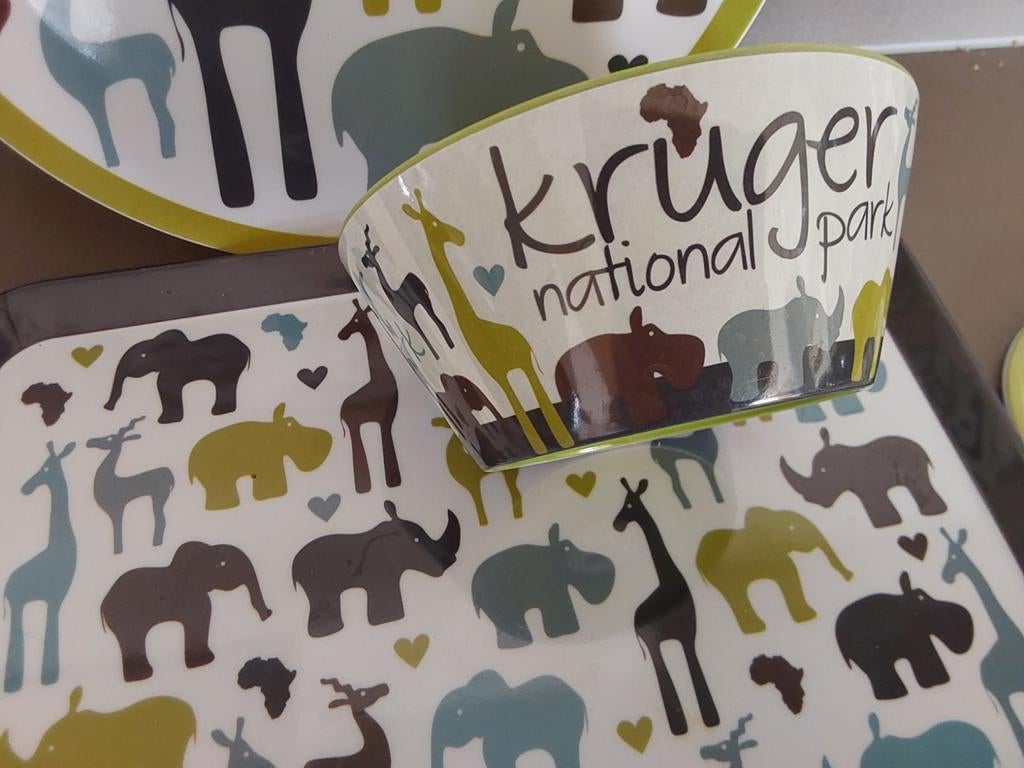 Kunststof serviesdelen uit het Krugerpark, Ophalen of Verzenden, Overige stijlen, Schaal of Schalen