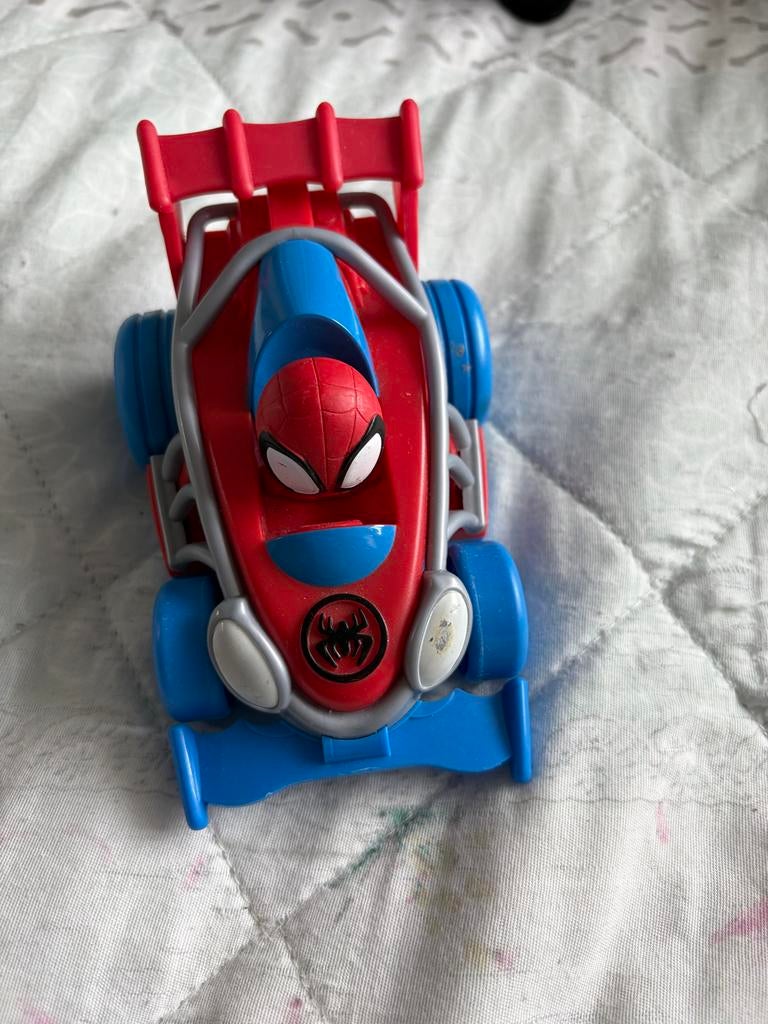 Spiderman raceauto speelgoed, Ophalen of Verzenden, Gebruikt