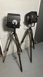 Vintage Theater Lampen Set - industriëel - mancave, Ophalen, Gebruikt, Hout, 100 tot 150 cm