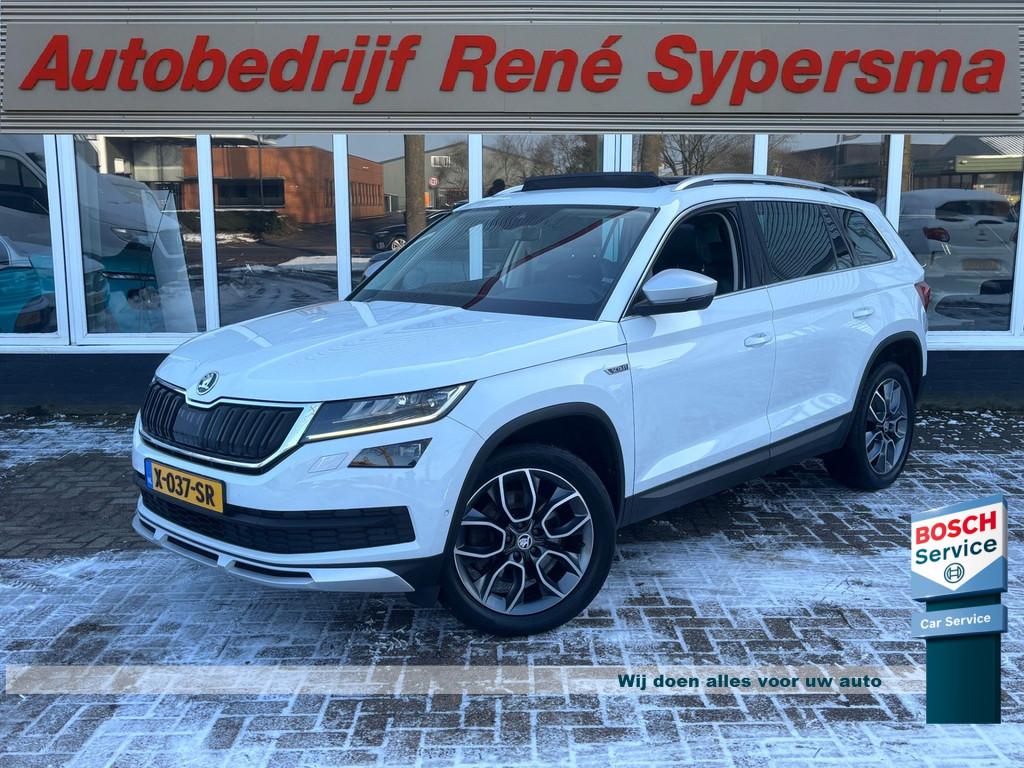 Skoda Kodiaq 2.0 TSI 4x4 Scout 7persoons | Pano | 360 Camera, Auto's, Automaat, Parkeerassistent, Gebruikt, 4 cilinders