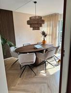 Japandi Eettafel 200cm Walnoot Hout + Salontafelset Nieuw!, Rechthoekig, Nieuw, 200 cm of meer, 50 tot 100 cm