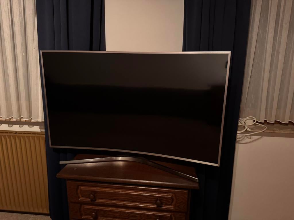 Samsung curve tv 49 inch, Ophalen, Gebruikt