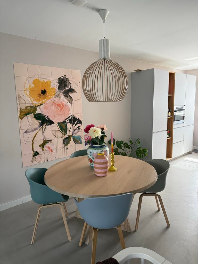 Secto Octo 4241 WIT lamp, Ophalen of Verzenden, Zo goed als nieuw, Hout, 50 tot 75 cm