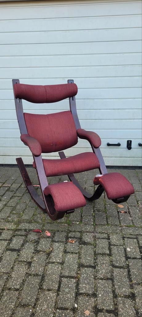 Stokke Gravity balansstoel, Huis en Inrichting, Stoelen, Gebruikt, Eén, Blauw, Ophalen