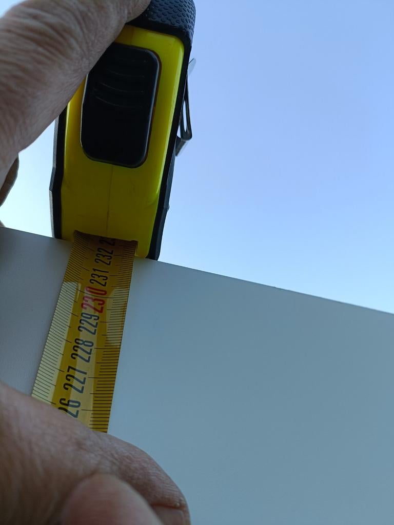 Twee witte binnendeuren met klinken, 230x93 cm, Doe-het-zelf en Verbouw, Deuren en Horren, Ophalen of Verzenden, Zo goed als nieuw