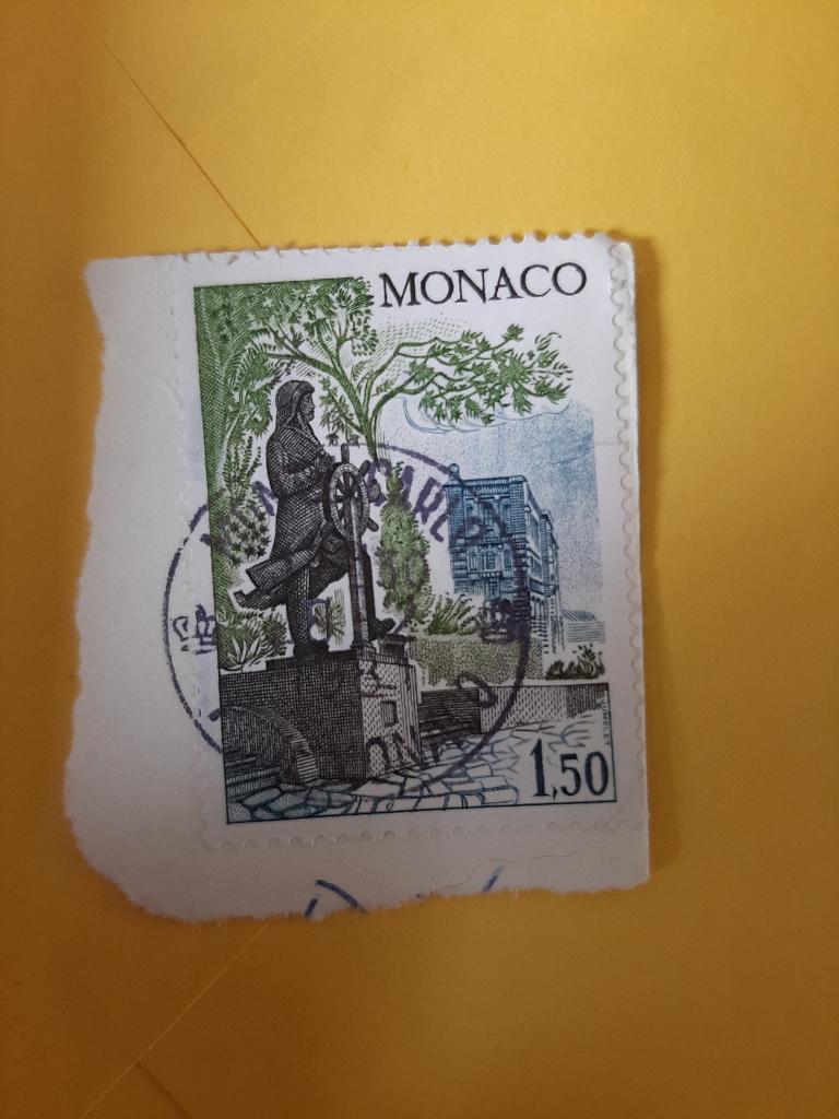 Monaco, Verzenden, Monaco, Gestempeld