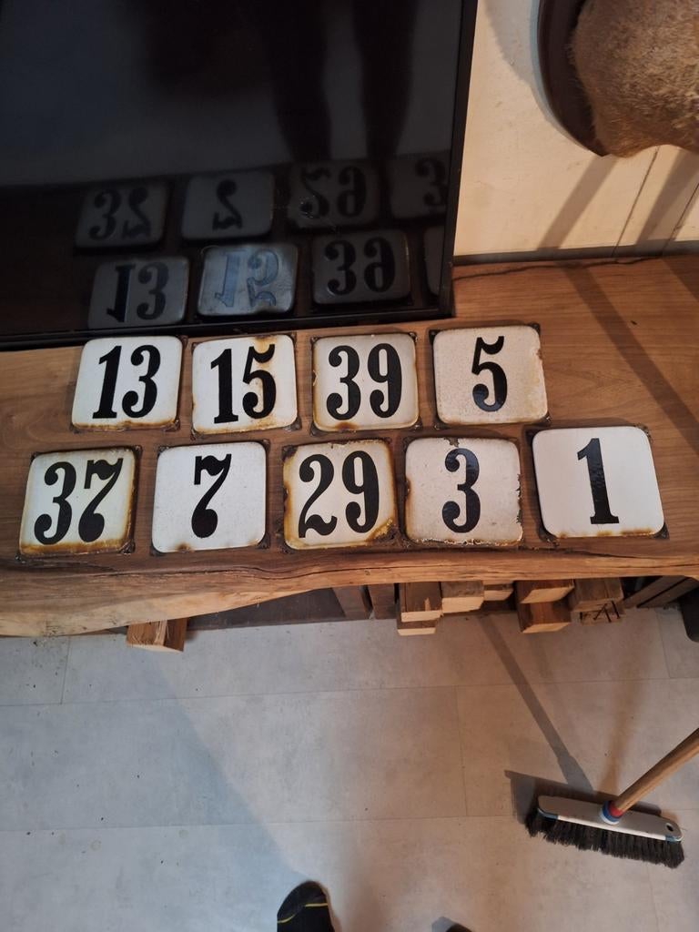 Huisnummers nummerbord, Ophalen of Verzenden