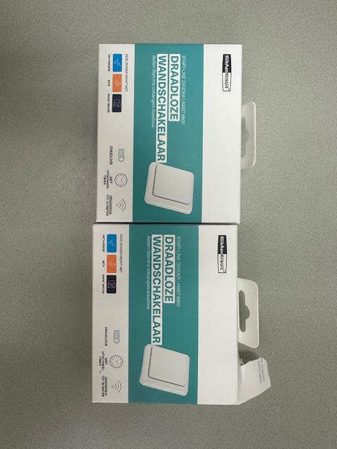 Klikaan/klikuit wandschakelaar, 2 stuks, Klikaan/klikuit, Nieuw, Klikaan/klikuit, Ophalen of Verzenden