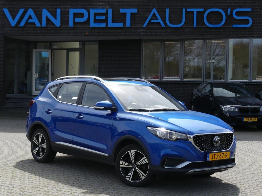 MG MG ZS EV Luxury 45 kWh 3F / PANO / LEDER, Auto's, MG, Adaptive Cruise Control, Gebruikt, Zwart, 1507 kg