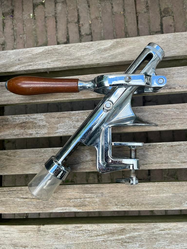 Wijnflesopener chroom, Overige typen, Ophalen of Verzenden, Zo goed als nieuw