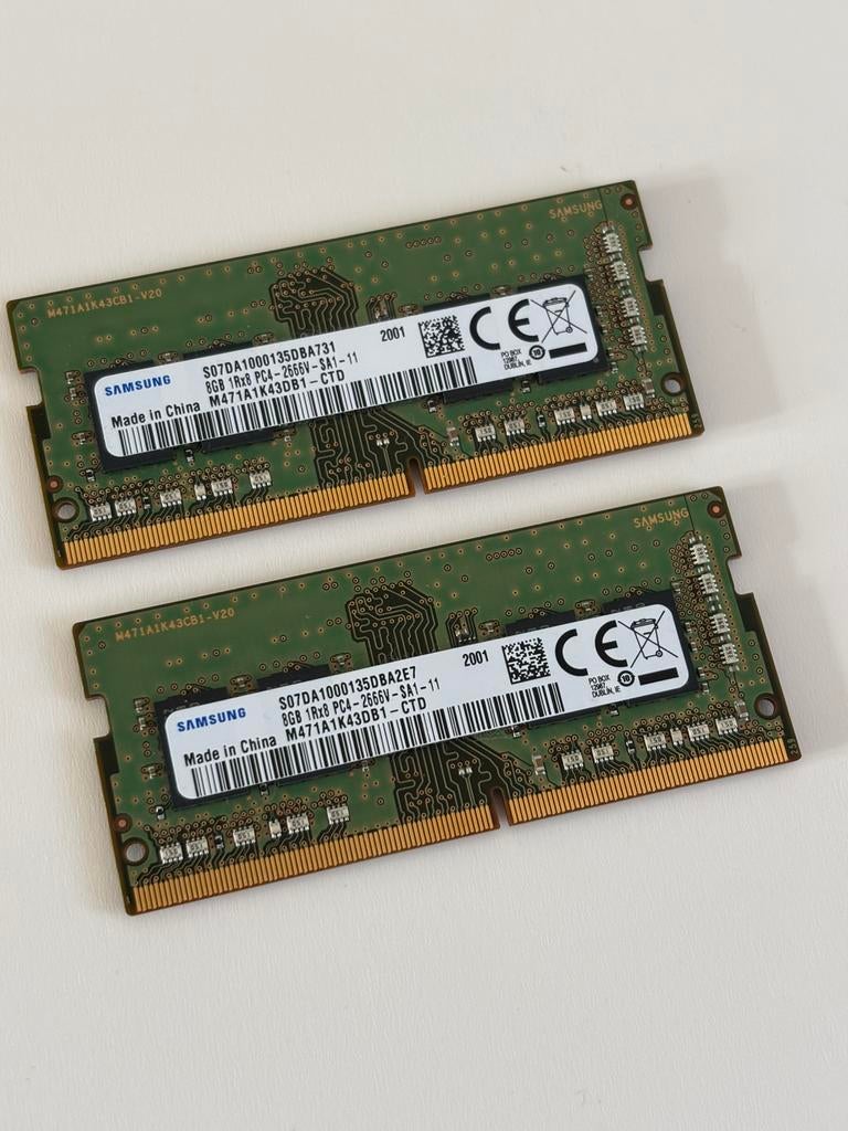 Samsung 16GB DDR4 2666Mhz SODIMM RAM (nieuw in verpakking), Computers en Software, RAM geheugen, DDR4, Ophalen of Verzenden, Zo goed als nieuw