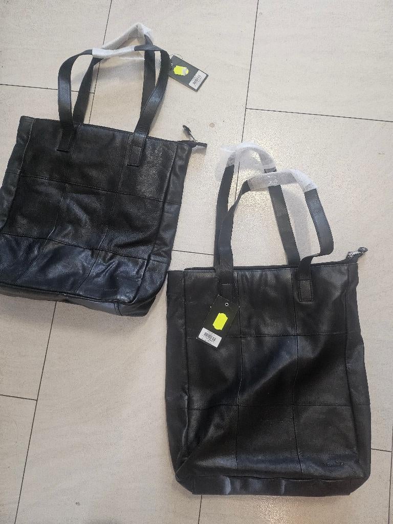 2 nieuwe Bloomsbury tassen van echt koe leer, Ophalen of Verzenden, Nieuw, Bruin, Handtas