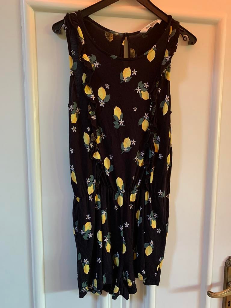 Jumpsuit met  citroenenprint maat 170, Kinderen en Baby's, Kinderkleding | Maat 170, Verzenden, Zo goed als nieuw, Meisje, Overige typen