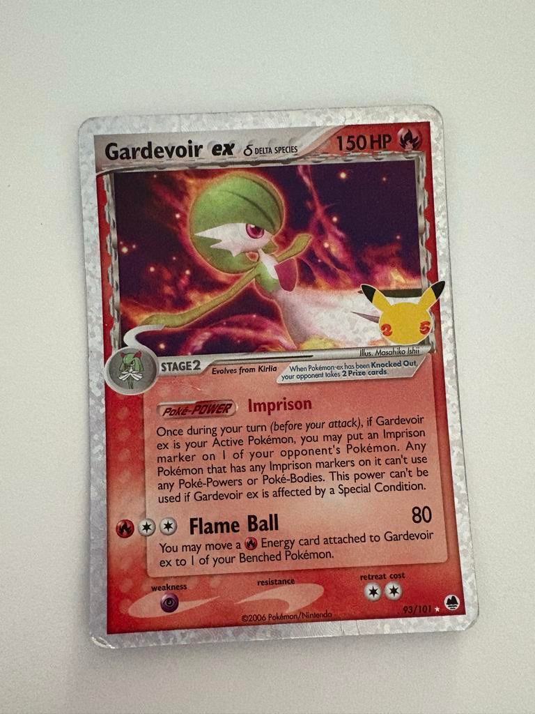 Pokemonkaart Gardevoir ex, Ophalen of Verzenden, Gebruikt, Losse kaart, Foil