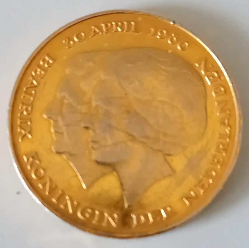 2,5 Gulden 1980 koningin beatrix, Koningin Beatrix, Ophalen of Verzenden, Geboorte of Huwelijk, Losse munt
