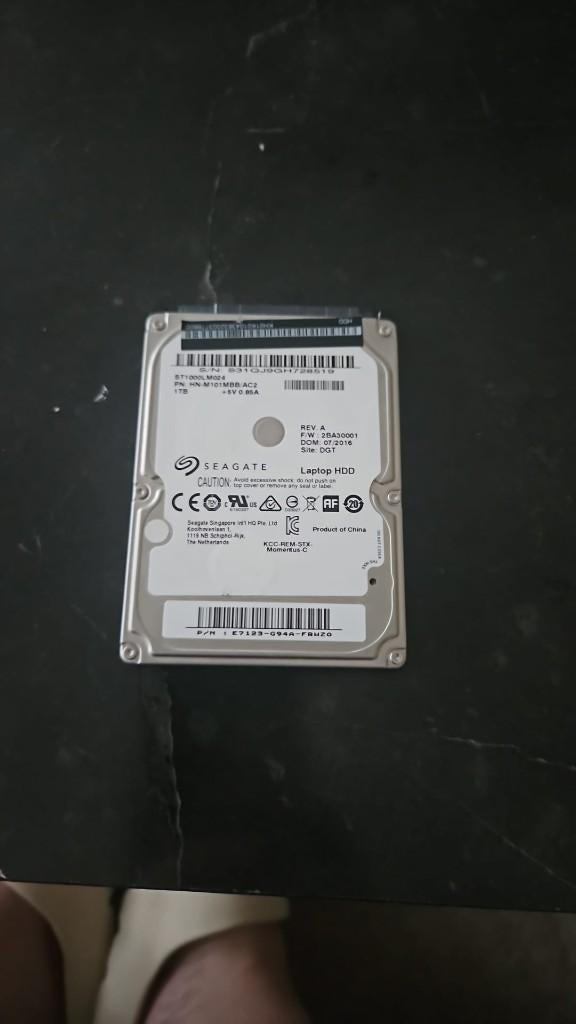 Seagate laptop harde schijf (defect), Intern, ,Seagate, Ophalen of Verzenden, Niet werkend