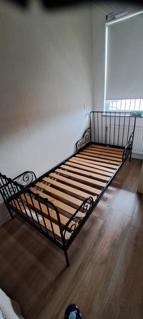 Verstelbaar kinderbed peuter/groot, Ophalen, Verstelbaar, Wit, Hout