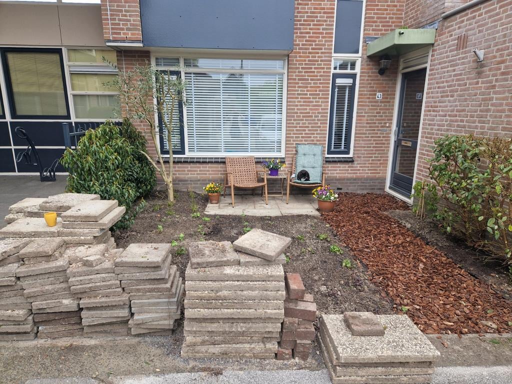 Gratis af te halen: Grindtegels (60x40 en 40x40), Tuin en Terras, Tegels en Klinkers, Ophalen of Verzenden