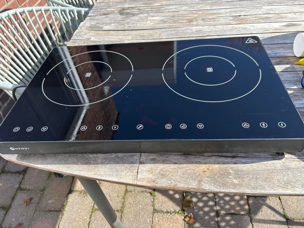 Hendi Dubbele Inductie Kookplaat 3500W - Nieuwstaat, Ophalen, Minder dan 85 cm, 3 kookzones of minder, Zo goed als nieuw