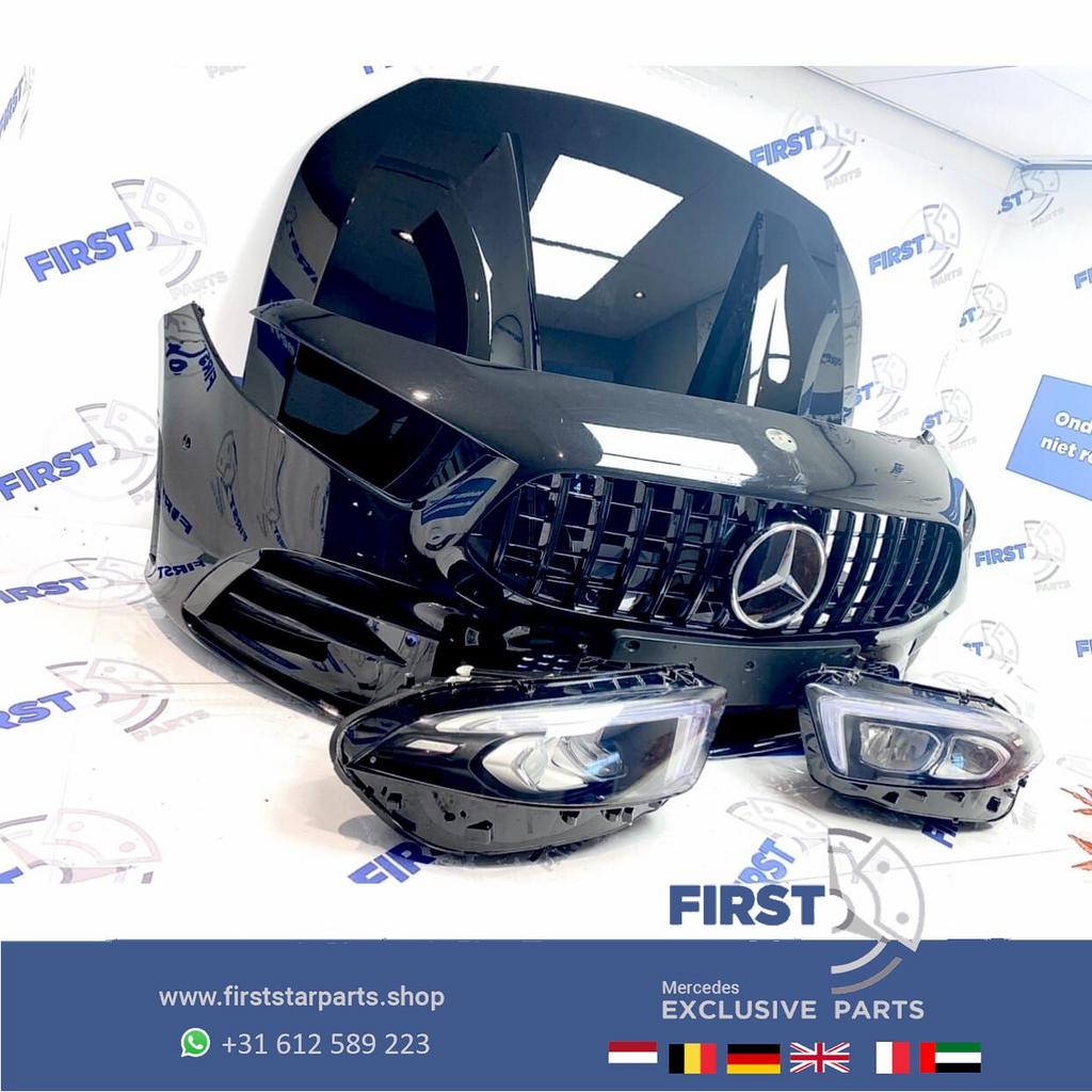 W177 GT AMG LINE VOORKOP ZWART Mercedes A Klasse 2018-2024 O, Gebruikt, -, Voor, Ophalen of Verzenden