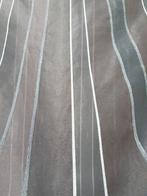 Vitrage grijs met glans en bordeauxrood, 200 cm of meer, Nieuw, Ophalen of Verzenden, 200 cm of meer