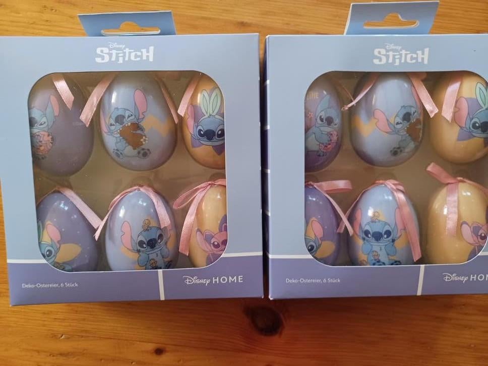 2 Dozen Disney Stitch Paaseieren ei Decoratie, Ophalen of Verzenden, Overige figuren, Nieuw, Overige typen