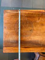 SET VAN 2 MASSIEF TEAK HOUTEN Opium BIJZETTAFELS, Minder dan 55 cm, Gebruikt, Vierkant, Hout