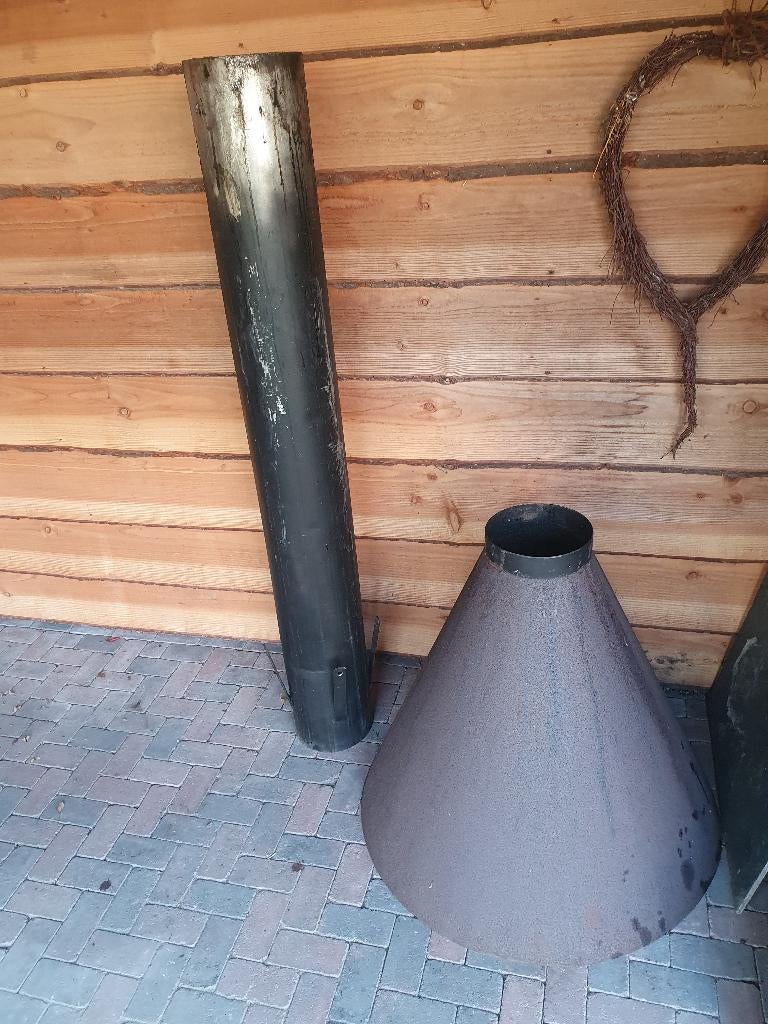 schoorsteen met kap, Ophalen, Gebruikt