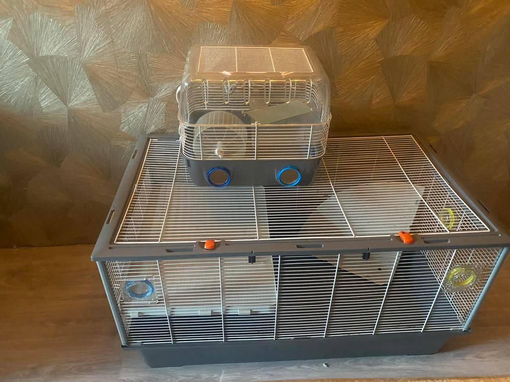 hamster kooi met veel extra’s, Kooi, 75 tot 110 cm, Ophalen, Minder dan 60 cm