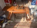 Antieke Singer Naaimachine met Houten Tafel, Antiek en Kunst, Antiek | Naaimachines, Ophalen