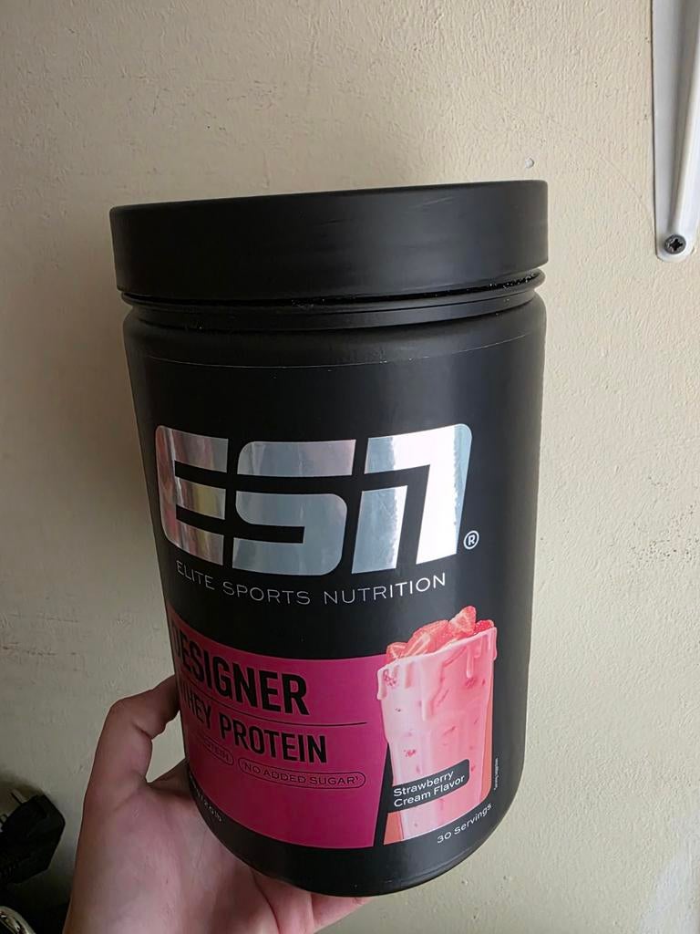 Esn strawberry proteine poeder, Ophalen of Verzenden, Zo goed als nieuw