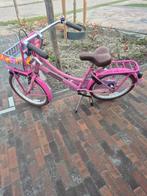 Roze meisjesfiets met mandje, Ophalen, Popal, 20 inch, Handrem