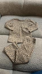 Lailai set maat 74/80 – beige met zwarte stippen S, Kinderen en Baby's, Babykleding | Maat 74, Meisje, ., Ophalen of Verzenden