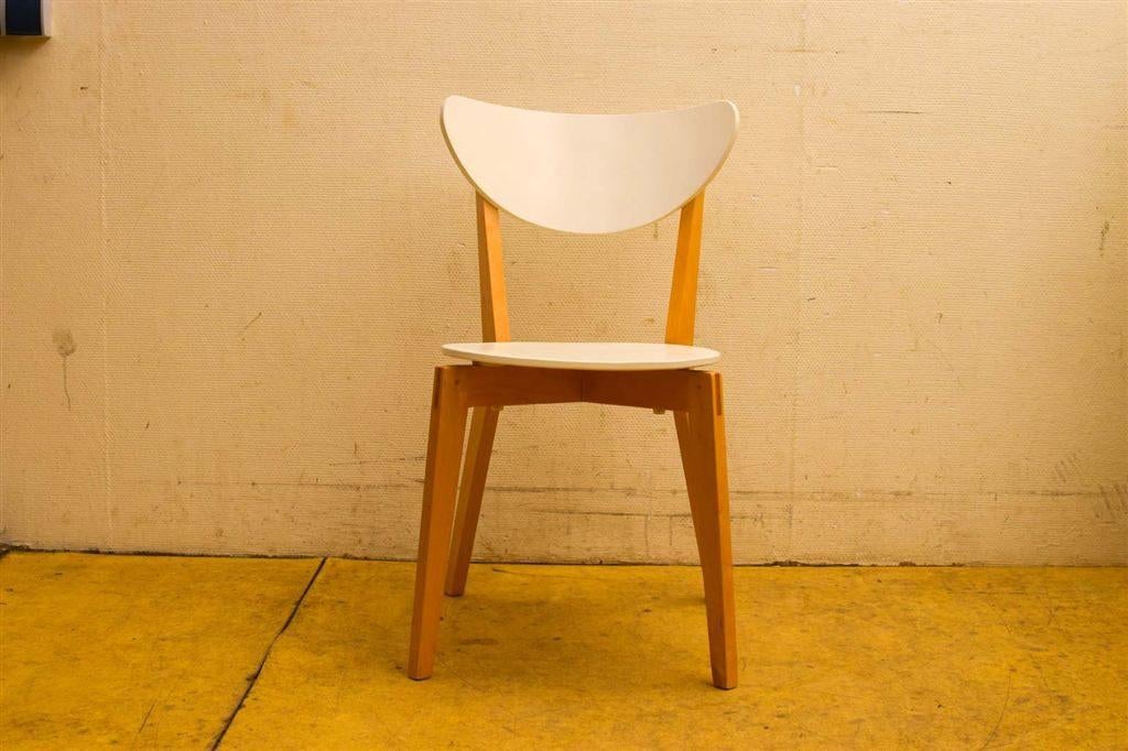 Houten Eetkamer stoel 51103, Ophalen of Verzenden, Gebruikt, Bruin, Vijf, Zes of meer stoelen