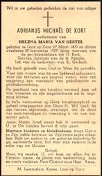 Kort de Adrianus Michaël 1877-1957 Loon op Zand, Ophalen of Verzenden