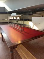 Grote leestafel/stamtafel, Gebruikt, 200 cm of meer, Ophalen of Verzenden, Vijf personen of meer