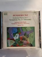 Penderecki: Orchestral Works Vol. 1 - Symphony No. 3, Threno, Ophalen of Verzenden, Modernisme tot heden, Zo goed als nieuw, Orkest of Ballet