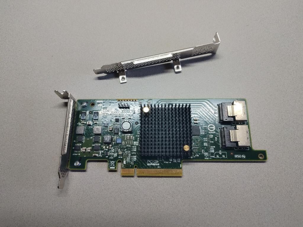 LSI 9207-8i SAS/SATA HBA Controller in IT mode, Ophalen of Verzenden, Gebruikt, Intern, SATA