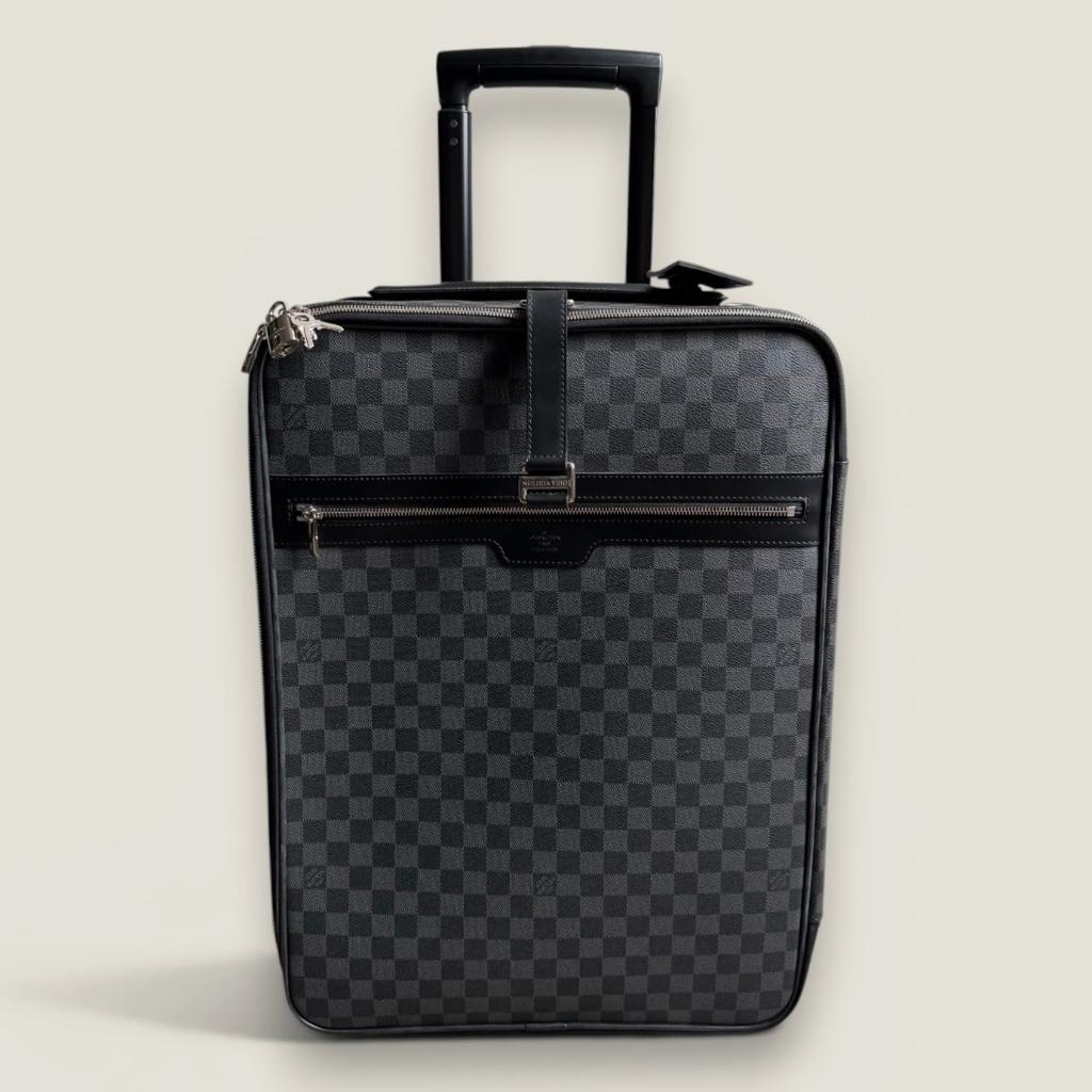Louis Vuitton Pegase 45 Damier Graphite trolley, Sieraden, Tassen en Uiterlijk, Koffers, Wieltjes, Overige materialen, Minder dan 50 cm