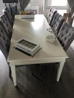 Eetkamertafel met bijpassende salontafel en stoelen, Ophalen, Gebruikt, 200 cm of meer, 50 tot 100 cm